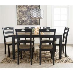 ASHLEY 5PC COUNTER HEIGHT DINETTE (FROSHBURG) D338-223 Image